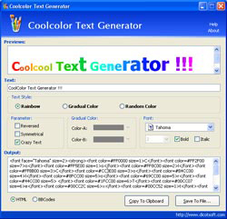 Tải Cool color text Generator 1 Công cụ tạo hiệu ứng đẹp cho website 1